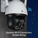 TP-LINK 1|3” Progressive Scan CMOS | 4 mm: F1.6 | 2560 X 1440 | 60 fps | WLAN 802.11 b|g|n | 1x RJ45 10|100M (VIGI C540-W(4MM))