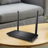 TP-LINK 2.4 + 5GHz | 300 + 867 Mbps | 1x 10|100|1000Mbps RJ45 WAN|LAN | 3x 10|100|1000Mbps RJ45 LAN | RJ11 | USB 2.0 | 215.6x124.6x31.6 mm (ARCHER VR400)