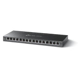 TP-LINK 23.8Mpps | 32Gbps | 8K | 16× 10|100|1000 Mbps RJ45 (TL-SG116P)