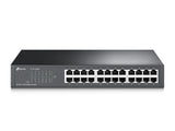 TP-LINK 24-Port 10|100Mbps | Desktop | Rackmount Switch | 4.8 Gbps | Black (TL-SF1024D)