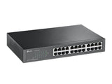 TP-LINK 24-Port 10|100Mbps | Desktop | Rackmount Switch | 4.8 Gbps | Black (TL-SF1024D)