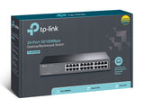TP-LINK 24-Port 10|100Mbps | Desktop | Rackmount Switch | 4.8 Gbps | Black (TL-SF1024D)