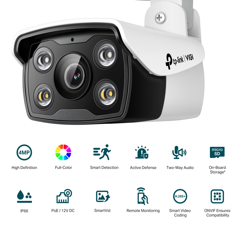 TP-LINK 2560 x 1440 | 1|3” Progressive Scan CMOS | 4 mm | F 1.6 (VIGI C340(4MM))