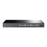 TP-LINK 26 x 10|100|1000 Mbps RJ45 Ports | 2 x Gigabit SFP Ports | 2 x PoE+ | 440 × 220 × 44 mm (TL-SG1428PE)