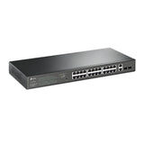 TP-LINK 26 x 10|100|1000 Mbps RJ45 Ports | 2 x Gigabit SFP Ports | 2 x PoE+ | 440 × 220 × 44 mm (TL-SG1428PE)