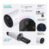 TP-LINK 2K | QHD | 2560 × 1440 px | 1|3“ | F|NO: 1.61±10% | Focal Length: 3.18mm±5% | 113° | 850 nm IR LED up to 49 ft|15m | 110.6x64.2x64.2mm (TAPO C420S1)