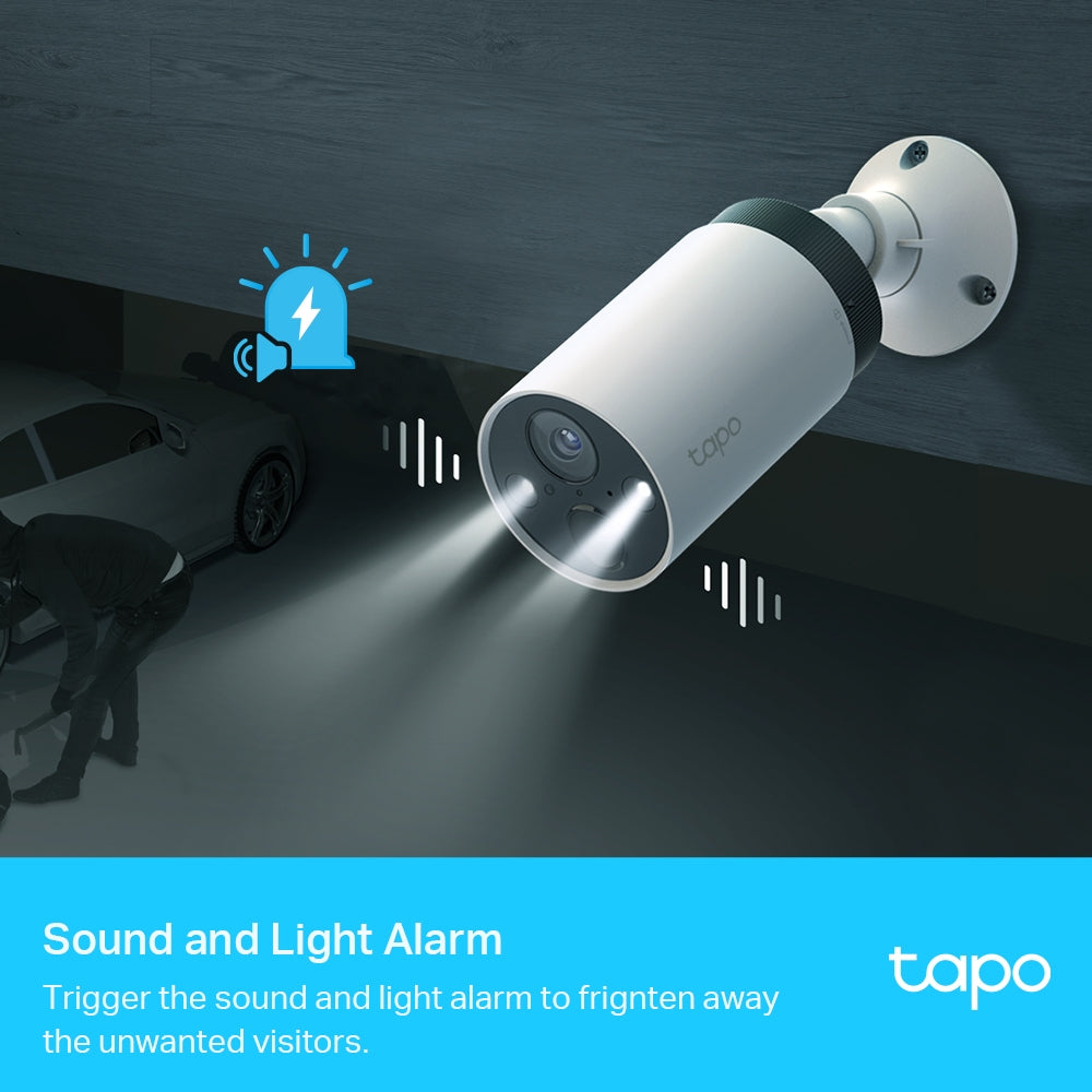 TP-LINK 2K | QHD | 2560 × 1440 px | 1|3“ | F|NO: 1.61±10% | Focal Length: 3.18mm±5% | 113° | 850 nm IR LED up to 49 ft|15m | 110.6x64.2x64.2mm (TAPO C420S1)