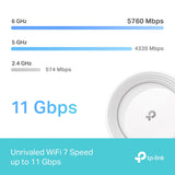 TP-LINK 3-pack | Wi-Fi 7 | 4x RJ-45 | USB 3.0 | WPA3 | QoS | Voice control (DECO BE65(3-PACK))