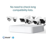TP-LINK 4CH | PoE | RJ-45 10|100 Mbps | 2x USB 2.0 | 200.3 x 200.3 x 43 mm (VIGI NVR1104H-4P)
