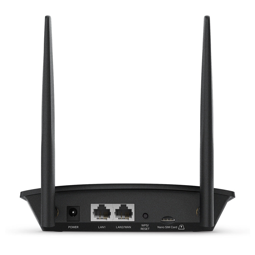 TP-LINK 4G LTE | 2x LAN | 1x LAN|WAN | Wi-Fi | 300Mbps at 2.4GHz | IPv4|IPv6 (TL-MR100)
