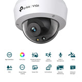 TP-LINK 4MP (2560 × 1440) | 1|3” Progressive Scan CMOS | 2.8 mm | F1.6 | IR Cut Filter | IP67 | IK10 (VIGI C240(2.8MM))