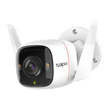 TP-LINK 4MP | 1|3“ | 15fps | 850 nm IR LED | H.264 | 2.4 GHz | 802.11 b|g|n | 142.3 x 103.4 x 64.3 mm (TAPO C320WS)