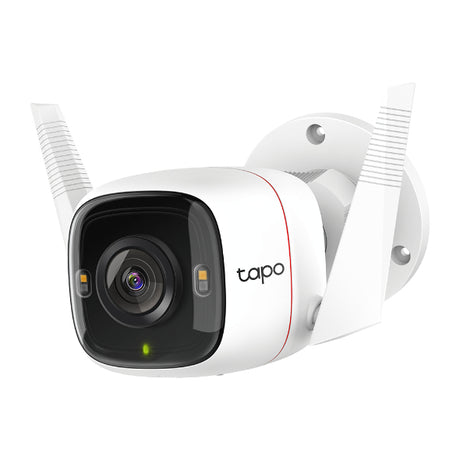 TP-LINK 4MP | 1|3“ | 15fps | 850 nm IR LED | H.264 | 2.4 GHz | 802.11 b|g|n | 142.3 x 103.4 x 64.3 mm (TAPO C320WS)