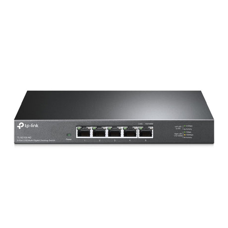 TP-LINK 5× 100Mbps|1Gbps|2.5Gbp | 25 Gbps | 18.6 Mpps | 16 K MAC | 1.5 Mb Buffer | 10 KB Jumbo | 209×126×26 (TL-SG105-M2)