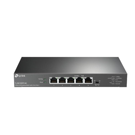 TP-LINK 5 x 2.5 Gbps RJ45 | PoE | 25 Gbps | 4K MAC | 209 x 126 x 26 mm (TL-SG105PP-M2)