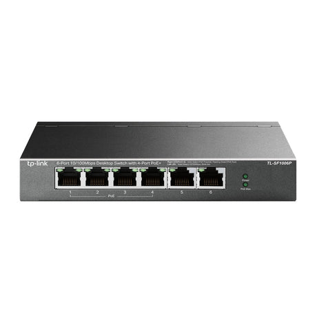 TP-LINK 6-Port 10|100Mbps Desktop Switch with 4-Port PoE+ (TL-SF1006P)