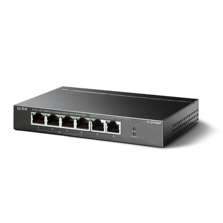 TP-LINK 6-Port 10|100Mbps Desktop Switch with 4-Port PoE+ (TL-SF1006P)