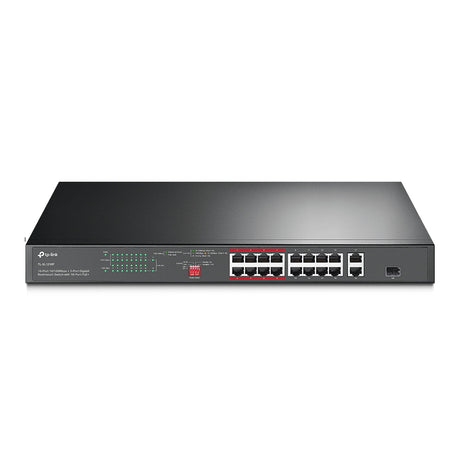 TP-LINK 7.2 Gbps | 5.36 Mpps | 16x 10|100 Mbps RJ-45 | 2x 1G RJ-45 | 1x Combo SFP | 440x180x44 mm (TL-SL1218P)