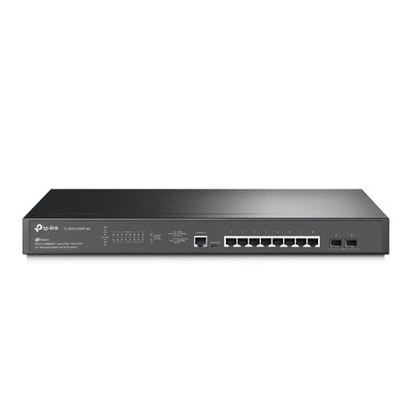 TP-LINK 8× 100|1000|2500 Mbps RJ45 | 2× 10G SFP+ Slots | 80 Gbps | 59.52 Mpps | 16 K MAC | 9 KB Jumbo | RJ45 | Micro-USB Console | 440 × 180 × 44 mm (TL-SG3210XHP-M2)