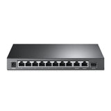 TP-LINK 8× 10|100 Mbps 802.3af|at PoE+ Ports | 2× Gigabit RJ45 Ports | 1× Gigabit SFP Port | 209 × 126 × 26 mm (TL-SL1311MP)