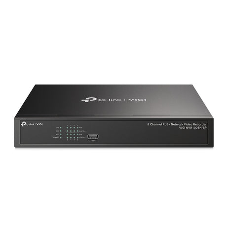 TP-LINK 8 Ch. PoE+ | 80 Mbps In|60 Mbps Out | H.265+|H.265| H.264+|H.264 | 3840 x 2160 (VIGI NVR1008H-8P)