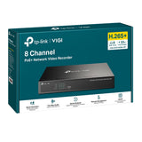 TP-LINK 8 Ch. PoE+ | 80 Mbps In|60 Mbps Out | H.265+|H.265| H.264+|H.264 | 3840 x 2160 (VIGI NVR1008H-8P)