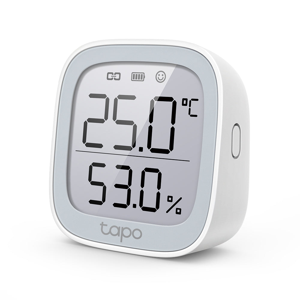 TP-LINK 868 | 922 MHz | ±0.3°C |±0.54°F | ±3%RH | 62 x 62 x 24.5 mm (TAPO T315)