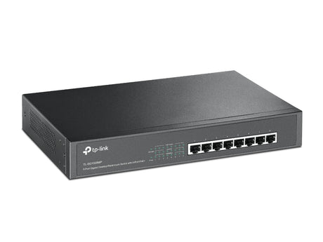 TP-LINK 8x 10|100|1000 Mb|s RJ-45 | PoE+ | 16 Gb|s | Rack Mountable (TL-SG1008MP)