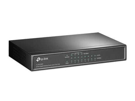 TP-LINK 8x 10|100|1000Mbps RJ45 | PoE | 16Gbps | 8K Mac Address | 53W | Grey (TL-SG1008P)