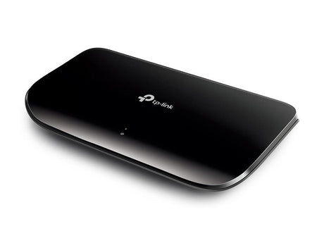 TP-LINK 8x Gigabit Ethernet | 4.63W | 15KB Jumbo | 8K Mac | 2Mb Buffer | Black (TL-SG1008D)