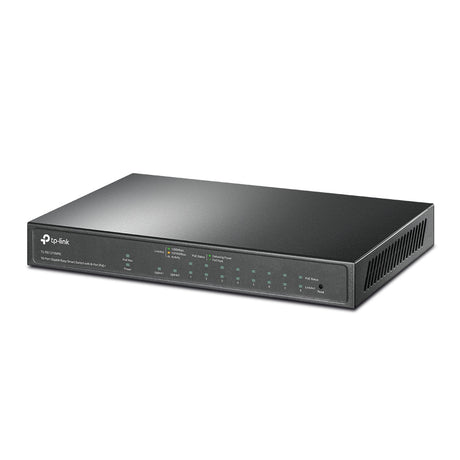 TP-LINK 9× 10|100|1000 Mbps RJ45 | 1× 1000 Mbps Combo SFP|RJ45 | 20 Gbps | 4 K MAC | 209 × 126 × 26 mm (TL-SG1210MPE)