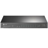 TP-LINK 9x 10|100|1000 | 1x 1G SFP | PoE+ | 63 W PoE budget ports | 209 x 126 x 26 mm (TL-SG1210P)