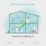 TP-LINK AC1200 | 2.4+5 GHz | 300+867 Mbps | 2 x Gigabit RJ-45 | 90.7 x 90.7 x 190 mm | 2-pack (DECO M4(2-PACK))