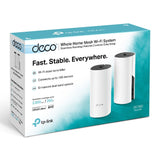 TP-LINK AC1200 | 2.4+5 GHz | 300+867 Mbps | 2 x Gigabit RJ-45 | 90.7 x 90.7 x 190 mm | 2-pack (DECO M4(2-PACK))