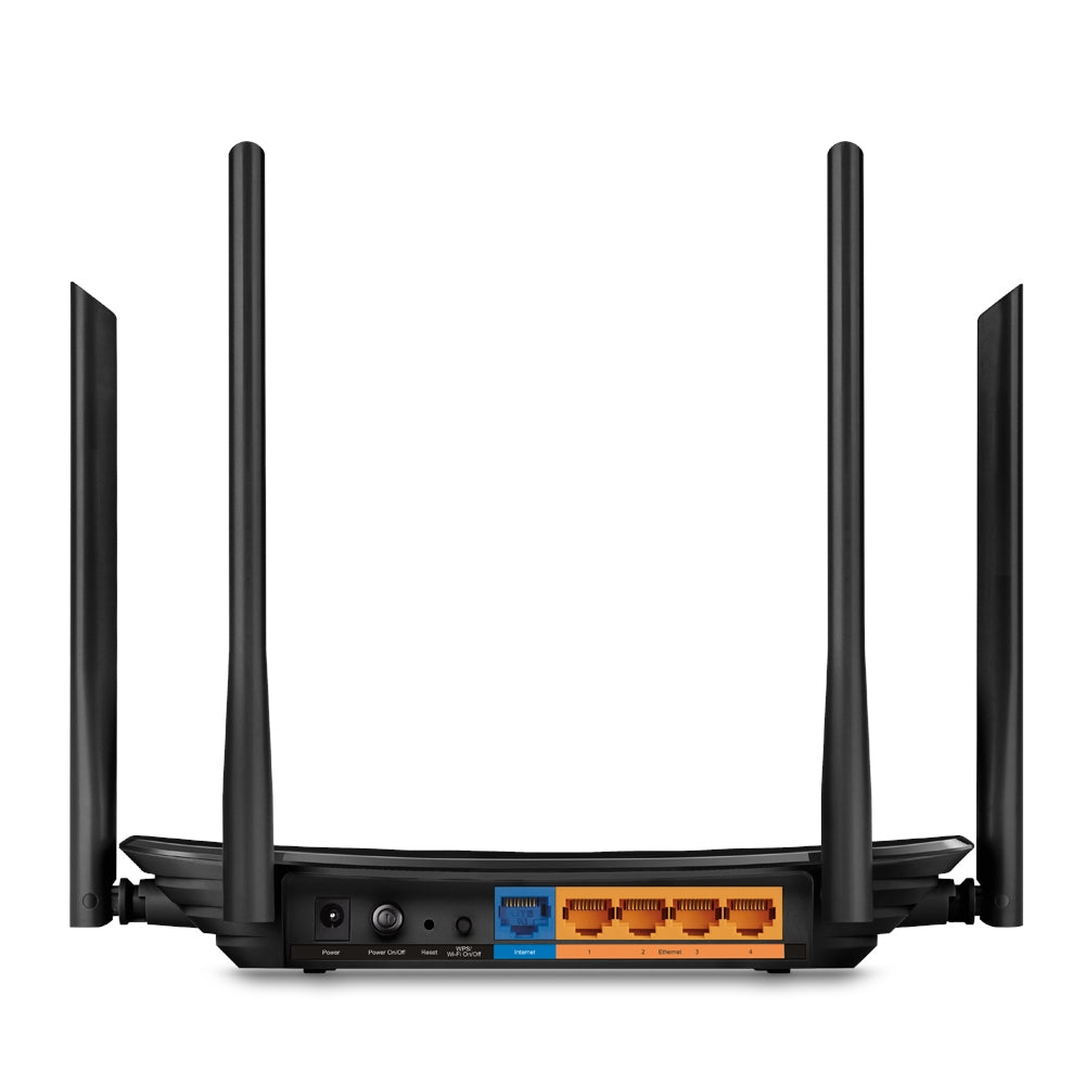 TP-LINK AC1200 Wireless MU-MIMO Gigabit Router | 2.4|5 GHz | 5 RJ-45 | 802.11ac|n|a|b|g|n (ARCHER A6)