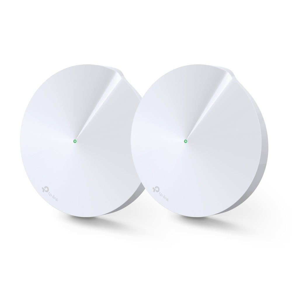 TP-LINK AC1300 WiFi | 2.4 GHz | 5 GHz | 802.11ac|a|b|g|n | 717MHz Quad-core | Bluetooth 4.2 | 2x LAN|WAN | 1x USB Type-C | 4 antennas 256QAM MU-MIMO | 2-Pack (DECO M5(2-PACK))