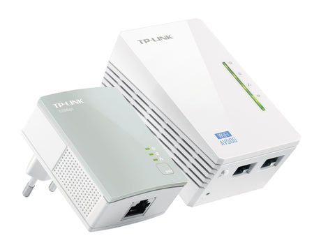 TP-LINK AV500 2-port Powerline WiFi Extender KIT | including 1 TL-WPA4220 and 1 TL-PA4010 | 500Mbps Powerline datarate | 300Mbps wireleses N |Plug and Play | 2 fast ethernet ports | WiFi Clone | Support Multiple IPTV Streams (TL-WPA4220 KIT)