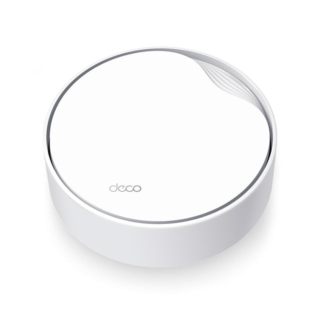 TP-LINK AX3000 (2402|574 Mbps) | Wi-Fi 6 2.4|5 GHz | 2 x RJ-45 | 154 x 154 x 68.6 mm | 1-pack (DECO X50-POE(1-PACK))