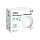 TP-LINK AX3000 (2402|574 Mbps) | Wi-Fi 6 2.4|5 GHz | 2 x RJ-45 | 154 x 154 x 68.6 mm | 2-pack (DECO X50-POE(2-PACK))