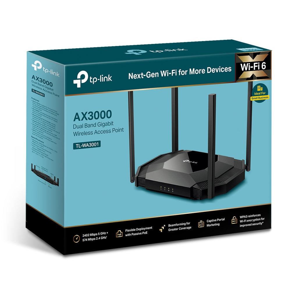 TP-LINK AX3000 Gigabit Wi-Fi 6 Access Point (TL-WA3001)