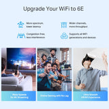 TP-LINK AXE5400 | Wi-Fi 6E | Tri-Band 6|5|2.4 GHz | 1.7 GHz Quad-Core CPU | 105 x 105 x 169 mm | 1-pack (DECO XE75 PRO(1-PACK))