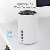 TP-LINK AXE5400 | Wi-Fi 6E | Tri-Band 6|5|2.4 GHz | 1.7 GHz Quad-Core CPU | 105 x 105 x 169 mm | 1-pack (DECO XE75 PRO(1-PACK))