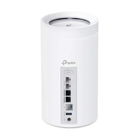 TP-LINK BE19000 | Tri-Band 2.4|5|6GHz | 4×4 MU-MIMO | 1x 10 Gbps | 1x 10 Gbps SFP+|RJ45 Combo | 2x 2.5 Gbps | USB 3.0 | 128x128x236 mm | 1-pack (DECO BE85(1-PACK))