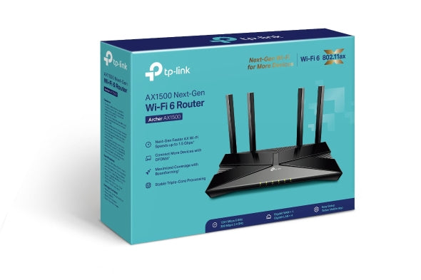 TP-LINK Dual-band (5GHz | 2.4GHz) | IEEE 802.11ax|ac|n|a 5 GHz | IEEE 802.11n|b|g 2.4 GHz (ARCHER AX1500)