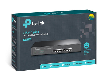 TP-LINK EEE 802.3i | IEEE 802.3u | IEEE 802.3ab | IEEE 802.3x | 802.1p | 100-240VAC | 50|60Hz (TL-SG1008)