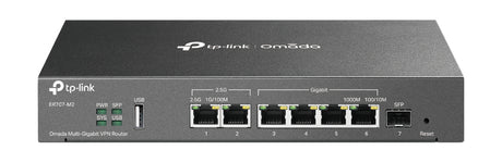 TP-LINK Omada Multi-Gigabit VPN Router | 1 x 2.5G RJ45 WAN | 1 x 2.5G RJ45 WAN|LAN | 1 x Gigabit SFP WAN|LAN | 4 x Gigabit RJ45 WAN|LAN | 1 x USB 2.0 (ER707-M2)
