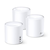 TP-LINK Qualcomm 1 GHz Quad-core | 2 LAN|WAN Gigabit Ethernet | 1201 Mbps (5 GHz) | 574 Mbps (2.4 GHz) | D110 mm × 114 mm | 3-pack (DECO X20(3-PACK))