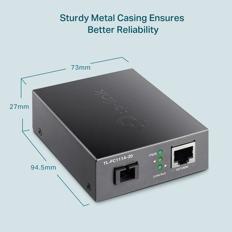 TP-LINK SC | RJ-45 | 100Base-FX | 94.5x73x27 mm (TL-FC111A-20)