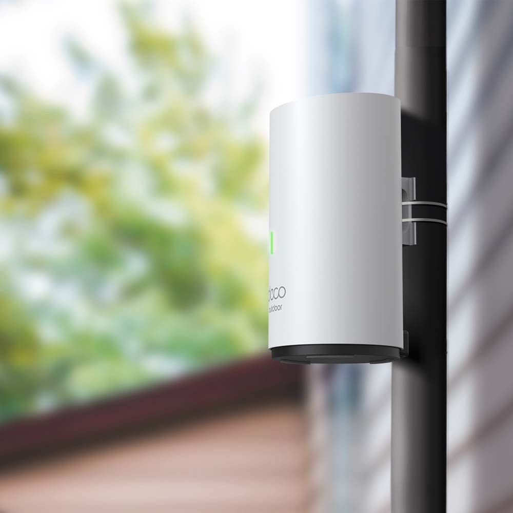 TP-LINK Wi-Fi 6 | AX3000 | 1-3 Bedroom Houses | SPI Firewall | Access Control | WPA|WPA2|WPA3 | 110 × 121.3 × 215.5 mm (DECO X50-OUTDOOR(1-PACK))