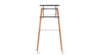 COMMBOX MOBILE EASEL W/ RACK, TILT ANGLE OF UP TO 12 DEGREES, FOR UP TO 65", WHITE